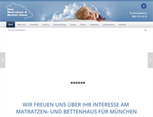 Tablet Screenshot of das-matratzen-haus.de